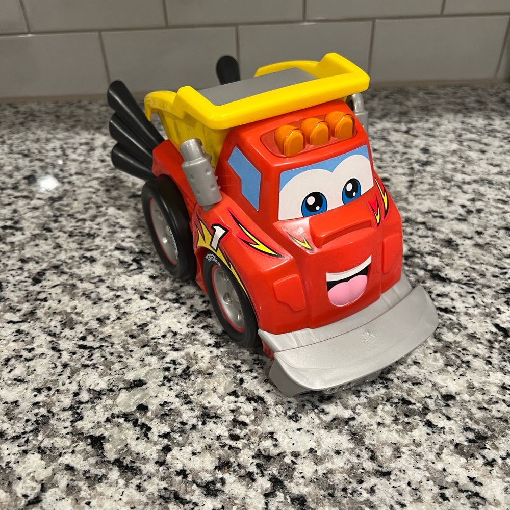 Tonka Red and Yellow Smiling Toy Truck